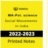 IGNOU MA Pol. Science Social Movements in India- Downloadable