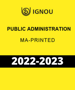 IGNOU PUBLIC Administration MA Printed