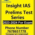 INSIGHTS ON INDIA PT-TESTS-2023
