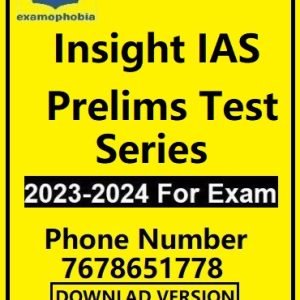 INSIGHTS ON INDIA PT-TESTS-2023