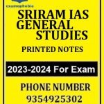 SRIRAM IAS -PRINTED NOTES FOR GENERAL STUDIES -2022
