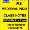 Medieval India Class Notes Drishti IAS