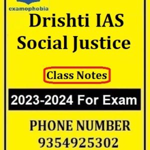 Social Justice Class Notes Drishti दृष्टि IAS