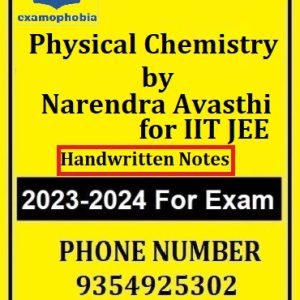 Physical Chemistry Handwritten Notes by Narendra Avasthi