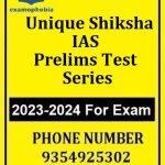 Prelims Test Series Unique Shiksha IAS