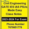 Civil Engineering – GATE IES IAS PSUs – Made Easy Class Notes