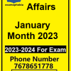 Current Affairs for January Month 2023