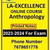 LA- EXCELLENCE -ONLINE- COURSE(NCERT )- Anthropology