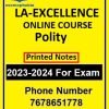 LA- EXCELLENCE -ONLINE- COURSE(NCERT )- Polity