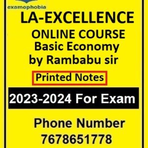 LA Excellence Online course Basic-Economy by Rambabu sir