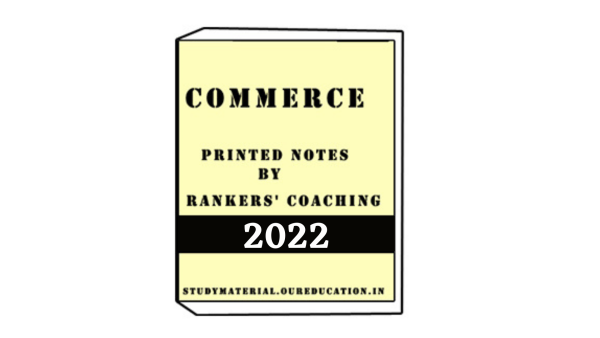 Commerce printed by Rankers Coching
