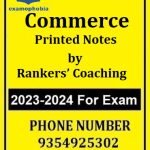 Printed Notes of Commerce by Rankers' Coaching