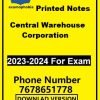 Central Warehouse Corporation CWC Printed Notes 2023-2024