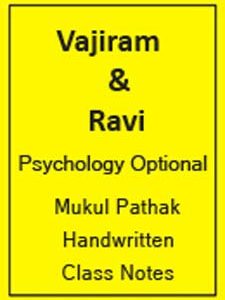 Vajiram-Psychology Optional-Mukul Pathak-Handwritten Class Notes