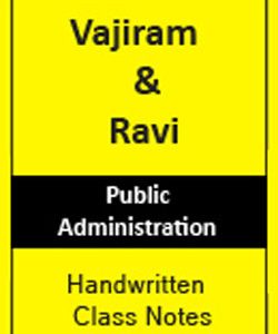 Vajiram & Ravi Public Administration Printed notes for IAS and PCS