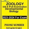 Developmental Biology ZOOLOGY Notes EVOLUTION for IAS,IFoS