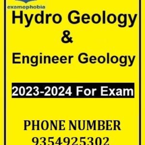 Hydro Geology and Engineer Geology