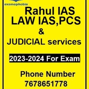 Rahul’s Printed Notes LAW IASIAS,PCS JUDICIAL services