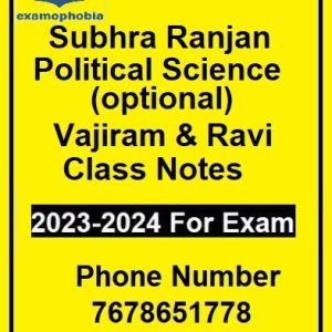Vajiram & Ravi Political Science (optional) Subhra Ranjan Class Notes