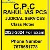 C.P.C RAHUL IAS PCS AND JUDICIAL SERVICES CLASS NOTES