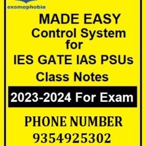 Control system made easy class notes for IES GATE IAS PSUs