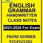 ENGLISH GRAMMAR Class notes