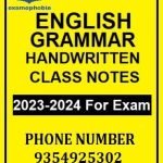 ENGLISH GRAMMAR Class notes