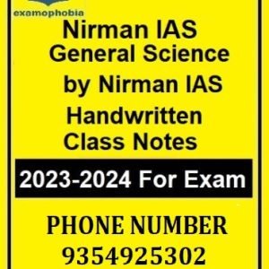 GS Prelims General Science Handwritten Class Notes by Nirman IAS