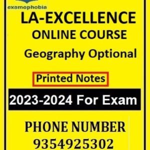 LA EXCELLENCE ONLINE COURSE Geography Optional