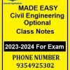 Made Easy Optional Class Notes Civil Engineering