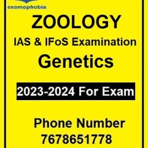 ZOOLOGY Genetics as 2 Notes EVOLUTION IAS, IFoS Examination