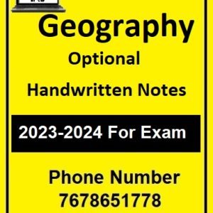 Geography Optional Handwritten Notes