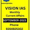Vision IAS Monthly Current Affairs September 2023 (English Medium)