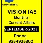 Vision IAS Monthly Current Affairs September 2023 (English Medium)